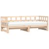 vidaXL Divano Letto con Letto Estraibile 90x190 cm Legno Massello Pino