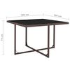 vidaXL Set da Pranzo da Giardino 9 pz con Cuscini Polyrattan Marrone