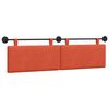 vidaXL Testiera sospesa Rosso Arancio Tessuto in Cords