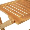 vidaXL Set Pranzo da Giardino Pieghevole 5pz Legno Massello di Acacia