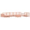 vidaXL Set Divani da Giardino 10 pz in Legno Massello Abete Douglas
