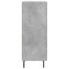 vidaXL Credenza Grigio Cemento 34,5x34x90 cm in Legno Multistrato