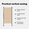 vidaXL Tenda a Rullo Esterno Arancio Bianca 120x270 cm Tessuto Acciaio