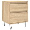 vidaXL Comodino Rovere Sonoma 40x35x50 cm in Legno Multistrato