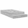 vidaXL Struttura letto con contenitore con porta Grigio Sonoma 120 cm