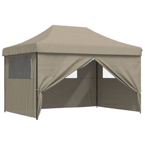 vidaXL Tenda Party 279 x 410 x 315 cm Tortora Tessuto Oxford