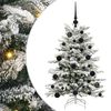 vidaXL Albero di Natale Artificiale con Rami Pieghevoli Bianco 120 cm