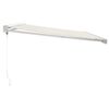 vidaXL Tenda da Sole Retrattile Crema 4,5x3 m in Tessuto e Alluminio