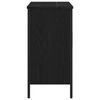 vidaXL Armadio per Lavabo da Bagno Rovere Nero 60 x 30 x 60 cm