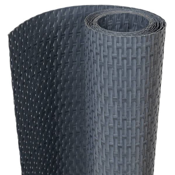 vidaXL Schermi da Balcone 5 pz Antracite 255x19 cm Polyrattan