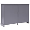 vidaXL Credenza con 10 Cassetti Grigia 113x30x79 cm in Legno