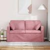 vidaXL Divano Rosa 138 x 78 x 80 cm Velluto