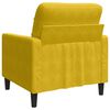 vidaXL Poltrona Giallo 60 cm Velluto