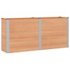 vidaXL Letto rialzato da giardino Marrone 200 x 50 x 91 cm