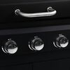 vidaXL Barbecue Combinato Carbone e Gas 3 Fuochi