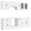 vidaXL Set Mobili da Cucina 8 pz Kalmar Bianco Legno Multistrato