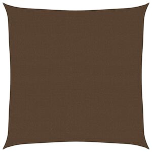 vidaXL Vela Parasole 160 g/m&sup2; Marrone 7x7 m in HDPE
