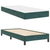 vidaXL Letto a molle con materasso Verde Scuro 80 x 210 cm Tessuto