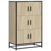 vidaXL Credenza Rovere Sonoma 68x35x106,5 cm Legno Multistrato Metallo