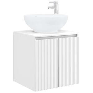 vidaXL Mobile Lavabo da Parete Bianco 49,5 x 44,5 x 65 cm