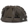 vidaXL Tenda da Pesca per 2 Persone Marrone Impermeabile
