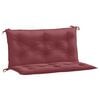 vidaXL Cuscini Panca Giardino 2pz Rosso Vino M&eacute;lange 100x50x7cm