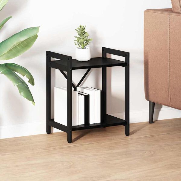 vidaXL Libreria Rovere Nero 40 x 30 x 50 cm Legno multistrato