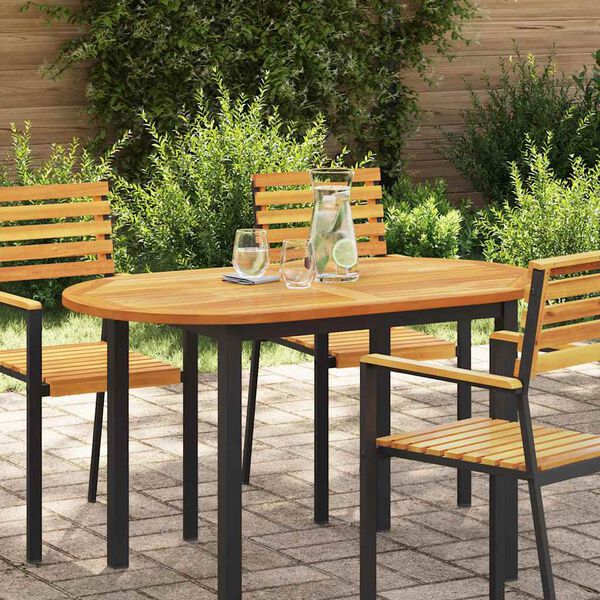 vidaXL Piano del tavolo Olio Naturale 120 x 70 x 2 cm