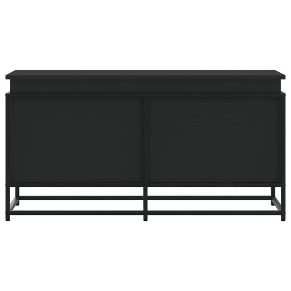 vidaXL Contenitore con Coperchio Nero 100x40x51,5 cm in Truciolato