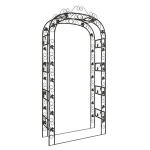 vidaXL Arco da Giardino 116x45x240 cm Acciaio