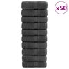 vidaXL Asciugamani Premium SOLUND 50 pz Antracite 30x30 cm 600 g/m&sup2;