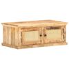 vidaXL Tavolino da Salotto 90x50x35 cm Legno Massello di Mango e Canna