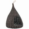 vidaXL Cesta per Gatti Cuscino Grigio 40x60cm Teepee Salice Naturale