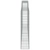vidaXL Cesti Gabbioni ad Arco 2 pz 400x30x140/160 cm Ferro Zincato