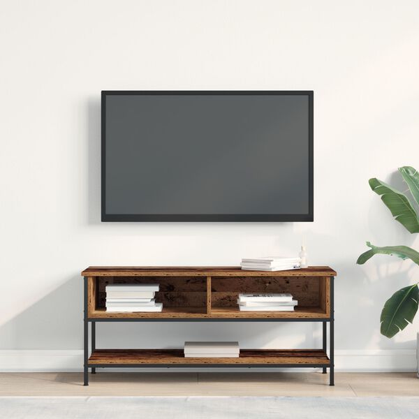 vidaXL Mobile TV Legno vecchio 100 x 35 x 45 cm Legno multistrato