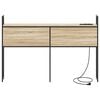 vidaXL Testiera con Stazione di Carica e Storage rovere sonoma 135 cm