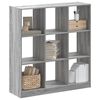 vidaXL Libreria Grigio Sonoma 102x32x108 cm in Legno Multistrato