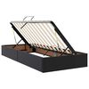 vidaXL Letto con contenitore e LED Nero 200 x 200 cm Pelle sintetica