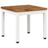 vidaXL Tavolino da salotto Naturale e Bianco 40 x 40,5 x 36 cm