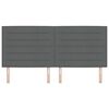 vidaXL Testiera Grigio scuro 200 cm Tessuto