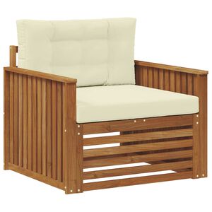 vidaXL Set di divani da esterno Legno di Acacia Massello e Poliestere