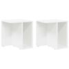 vidaXL Tavolino 2 pz Bianco 37 x 32 x 40 cm Legno ingegnerizzato
