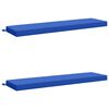 vidaXL Cuscini per Panchina SOEST 2 pz 100% Poliestere Blu Reale