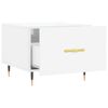 vidaXL Tavolino da Salotto Bianco Lucido 50x50x40 cm Legno Multistrato