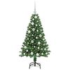 vidaXL Albero di Natale artificiale con 150 LED Verde 120 cm