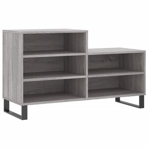 vidaXL Scarpiera Grigio Sonoma 102x36x60 cm in Legno Multistrato