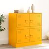 vidaXL Credenza Giallo Senape 67x39x73 cm in Acciaio