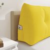 vidaXL Cuscino per Schiena Giallo Chiaro 180 x 24 x 50 cm Tessuto
