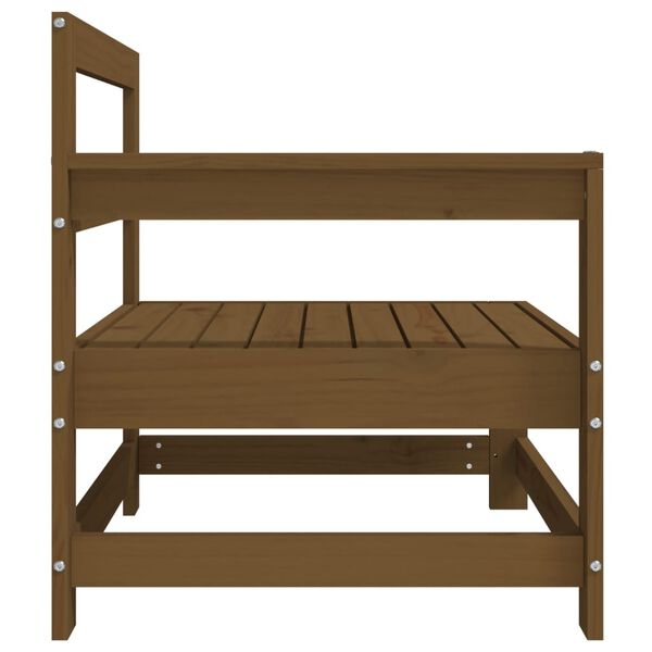 vidaXL Divano Angolare Marrone Ambra in Legno Massello di Pino