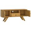 vidaXL Mobile Porta TV 110x30x50 cm in Legno Massello di Teak